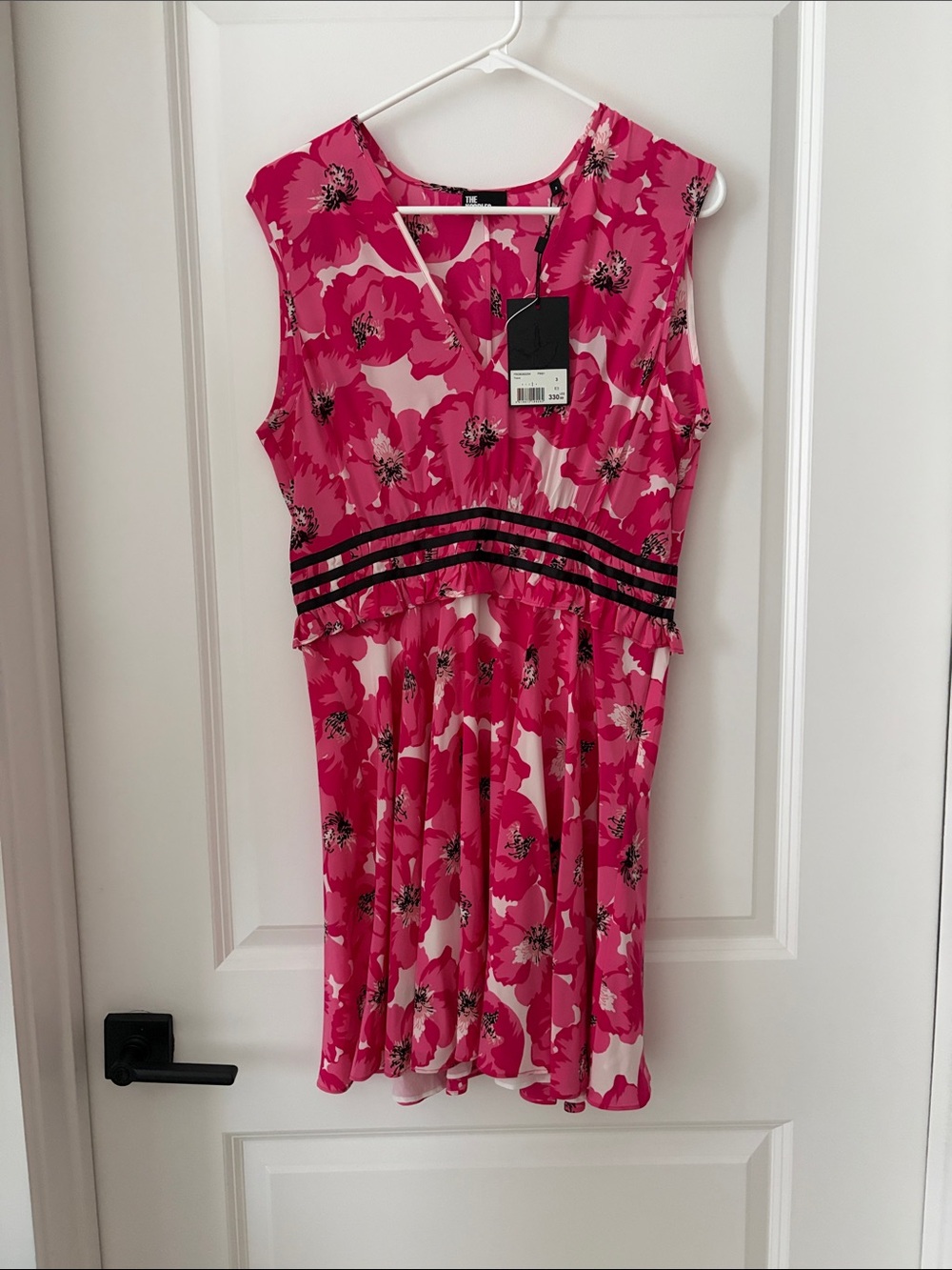 The Kooples Hot Pink Floral Blouse